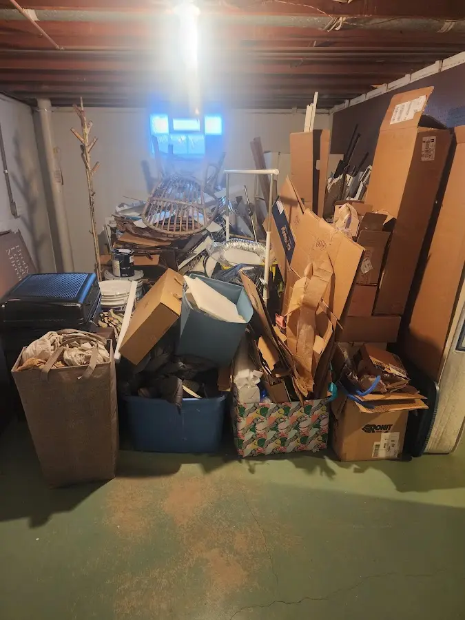 Roll-off dumpster container at job site for Yard Waste Dumpster Rental in Gulfport